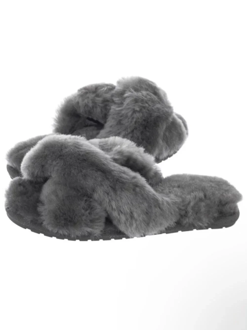 Kids 2 EMU Australia Mayberry Slippers Charcoal Gray Sheepskin K2 T12176 Fuzzy